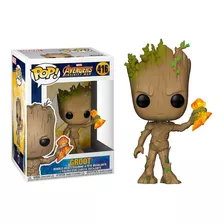 Figura De Acción Groot With Stormbreaker 35773 De Funko Pop!