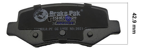 Pastilla Freno Tra Brake Pak Para Chevrolet Captiva Foto 7