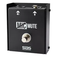 Pedal Mic Mute Sem Trava Mm1 Sas P/ Silenciar E Acionar Mic