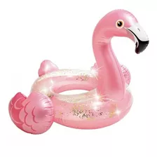 Flotador Salvavidas Flamingo Glitter Alberca Piscina Intex