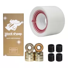 Roda Skate Hondar Cruiser 60mm Branca + Rolamento Bs Gold