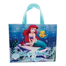 30 Sacolinhas Pequena Seria Ariel Personalizada Lembrancinha