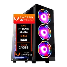 Pc Gamer Fácil Ryzen 5 5600g Vega 7 Ssd 240gb 16gb Ddr4 500w