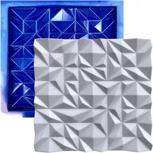 Forma 3d De Gesso Abs Azul - Esmeralda 30x30 Envio Imediato