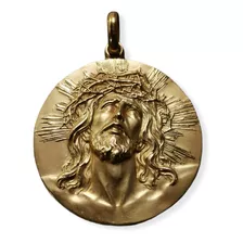 Medalla Oro 14k Cristo De Limpias #330 (medallas Nava) 