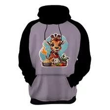 Moletom Casaco Blusa Chefe Girafa Cozinheiro Cozinha 1