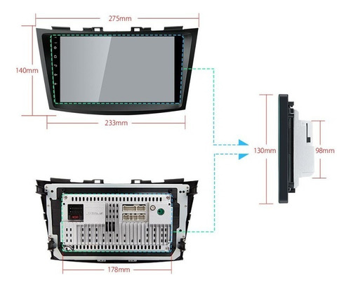 Suzuki Swift 2012-2017 Android Gps Mirror Link Radio Carplay Foto 9