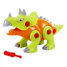 Dino Triceratops Com Som Monta E Desmonta Maral 4172