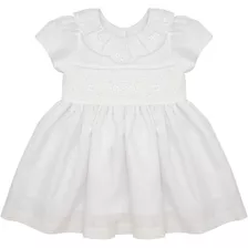 Vestido Batizado Casinha De Abelha Bordado Bebê Papilloo