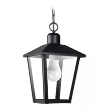 Farol Colgante Con Cadena E27 Economico Negro 5512 San Justo