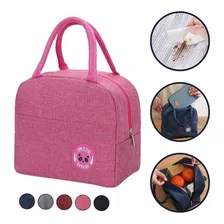 Bolsa Térmica Marmita Lancheira Feminina Masculina Lunch Bag Cor Rosa