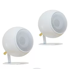Orb Audio Mod1 Round Stereo Tv Speakers Pearl