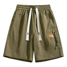 Dos Piezas De Pantalones Cortos Deportivos Casuales Holgados