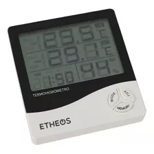 Termometro Digital De Temperatura Humedad Ambiente Reloj