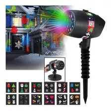 Proyector Luces Led Navidad Halloween Con 12 Tarjetas