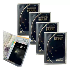 Capa Transparente Para Passaporte Kit Com 4 Capas 