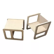 Sillita Cubo Montessori 3 Posiciones |escalera, Silla Y Mesa