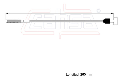 Cable Freno Delantero Para Toyota Tercel 1.3l 1993 Foto 2