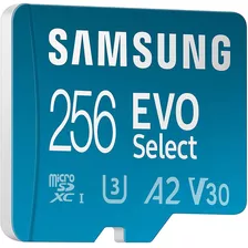 Tarjeta De Memoria Micro Sd Samsung Evo Select 256gb 130mb/s Mb-me256ka/am