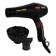 Secador Profissional Potente Mega Star Negro 220v 3600w 