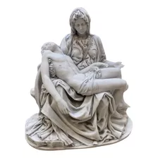 Imagem Nossa Senhora Da Piedade 24cm (pietá) Mármore Estatua