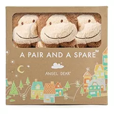 Angel Dear Pair Y Spare 3 Piece Blanket Set Brown Monkey
