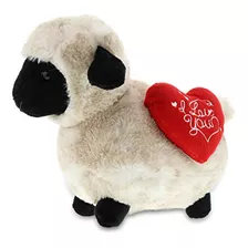 Oso De Peluche - Dollibu Sheep I Love You Message Stuffed An