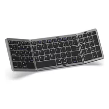 Teclado Bluetooth Plegable, Teclado Inalámbrico Plegable Mul