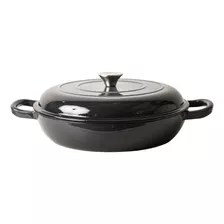 Paellera Hierro Fundido Enlozado Apto Horno C/asas 32cm Wok