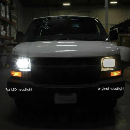 2x Faro Led Chevy Express 1500 2500 3500 Astro Cargo Van Foto 3