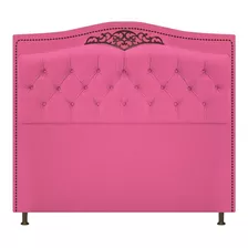 Cabeceira Estofada Yasmim 140 Cm Casal Corano Pink - Doce