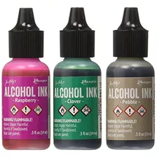 Tinta De Alcohol Adirondack Brights, 1/2 Onza, 3 Por Pa...