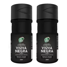 Kit 2 Unidades Máscara Viúva Negra Preto Kamaleão Color