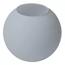 Esfera Vidrio Opal Satinada Sin Cuello 8x15cm De Diametro