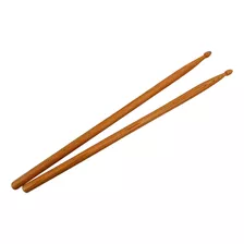 1 Par Baquetas Batería Punta Madera Roble 5a Drumsticks 