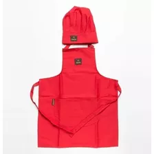 Delantal Cocina Chicos Infantil Lisos Varios Colores Y Gorro