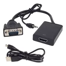 Kit 4 Conversor In Vga (pc) E Usb P/ Out Hdmi(tv)