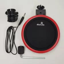 Combo Pad Goma Bateria Electronica 8 Doble Zona + Clamp + 