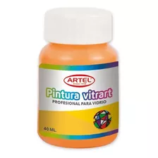 Frasco 40ml Vitrart Profesional Artel Color Naranja 77