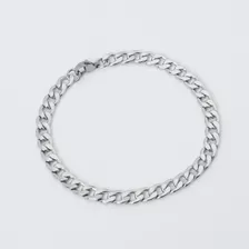 Pulseira Masculina Grumet Elo 1x1 X 21cm Aço Inox 316 L 