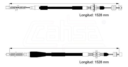 Jgo Cables Frenos Traseros Para Mazda 323 1.6l 1988-1995 Foto 2