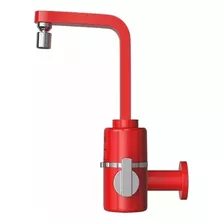 Torneira Multitemperatura Vermelha Slim 4t Parede 5500w 220v Cor Vermelho