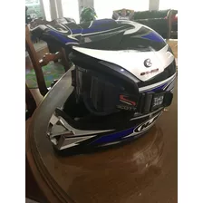 Casco Moto Pro Hjc Dot Motocross Enduro Lentes Scott Cs-x2 