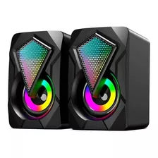 Bocinas Gamer Para Pc Con Subwoofer Altavoces Rbg X2