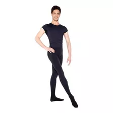 Roupa De Ballet Masculino Danca Camiseta E Calça Com Pé