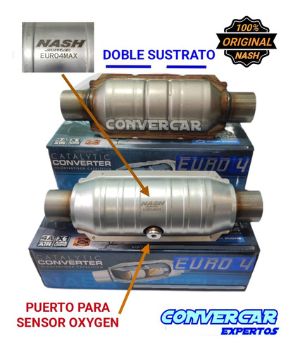 2 Catalizadores Euro4max Dodge Neon Srt4 Turbo L4 2.4l 04-05 Foto 2