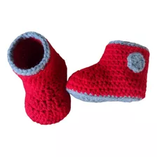 Escarpines De Lana Tejidos A Crochet Bebes