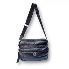 Cartera Bandolera Morral Puffer Canelon Pu Moda 