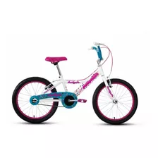 Bicicleta Infantil Infantil Mercurio Essential Sweetgirl R20 1v Frenos V-brakes Color Blanco/magenta/azul