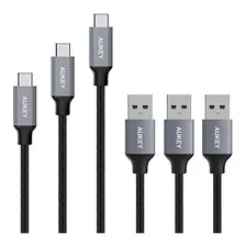 Aukey Usb C Cable, Tipo C A Usb 3.0 Cable De Carga Rápida Tr